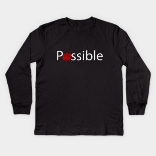 Possible creative typographic logo design Kids Long Sleeve T-Shirt